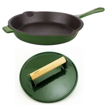 Berghoff International Neo Cast Iron Frying Pan In Black;green