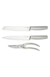 Berghoff Legacy 3-piece Stainless Steel Carving Knife Set In Silver