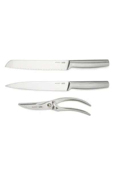 Berghoff Legacy 3-piece Stainless Steel Carving Knife Set In Gray
