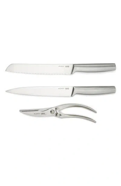 Berghoff Legacy 3-piece Stainless Steel Carving Knife Set In Grey