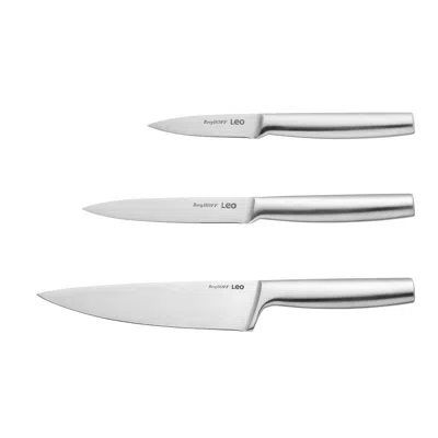 Berghoff Legacy Stainless Steel 3 Piece Starter Knife Set In Gray