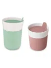 Berghoff Leo 2-piece Porcelain Travel Mug Set In Green Pink