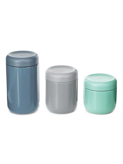 Berghoff Leo 3-piece Insulated Food Jar Set In Grey