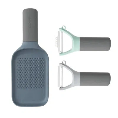 Berghoff Leo 3 Piece Tool Set In Blue;gray;green