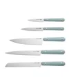 Berghoff Leo 5-piece Complete Knife Set In Slate
