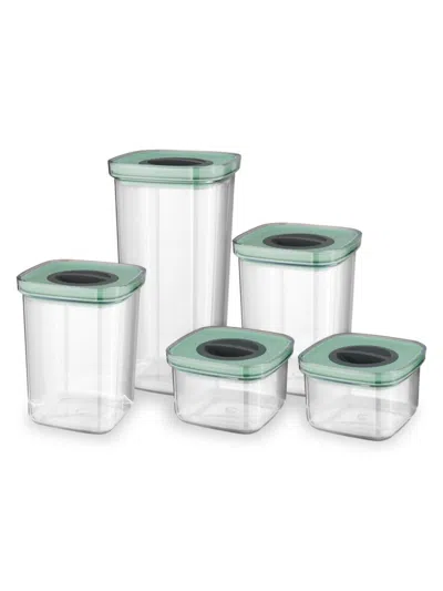 Berghoff Leo 5-piece Smart Seal Food Container Set In Green