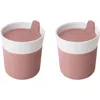 Berghoff Leo Collection Porcelain 8.45-oz. Travel Mug With Sleeve In Red