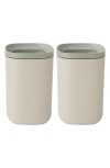 Berghoff Leo Balance 2-piece Large Covered Food Container Set In Grey