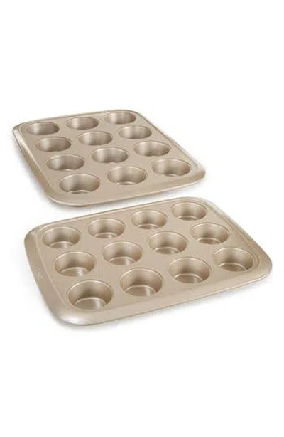 Berghoff Leo Balance 2-piece Muffin Pan Set In Golden