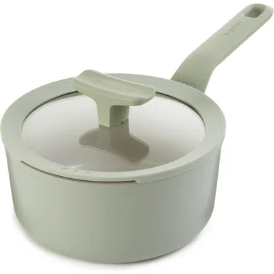Berghoff Leo Balance 2.1-quart Nonstick Covered Saucepan In Sage
