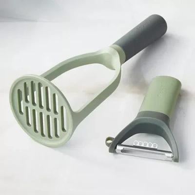Berghoff Leo Balance 2pc Mashed Potato Tool Set Kitchen Multi-tool In Green