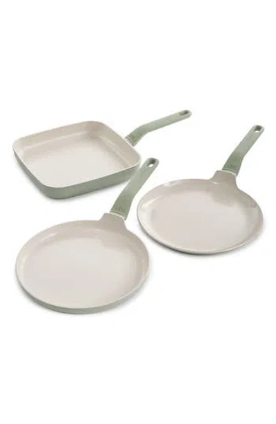 Berghoff Leo Balance 3-piece Assorted Pan Set In Sage