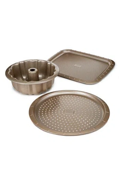 Berghoff Leo Balance 3-piece Nonstick Bakeware Set In Brown