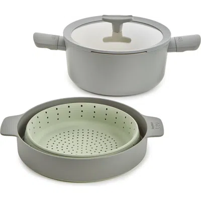 Berghoff Leo Balance 3-piece Steamer Set In Moon Mist