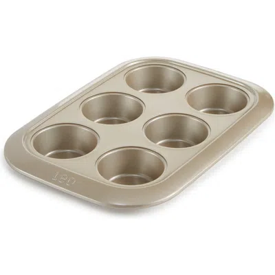 Berghoff Leo Balance 6-cup 2.5" Cupcake Pan In Golden