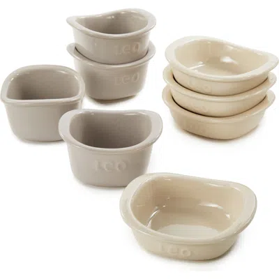 Berghoff Leo Balance 8-piece Moonmist Ramekin Set In Neutral