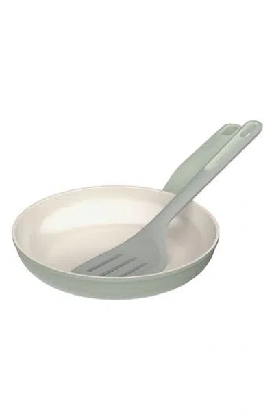 Berghoff Leo Balance 9.5-inch Frying Pan & Spatula Set In Green