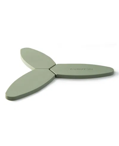 Berghoff Leo Balance 9.5" Silicone Foldable And Magnetic Trivet In Sage
