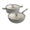 Berghoff Leo Balance Cearmic Non-stick 4-pc. Cookware Set In Gray