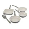 Berghoff Leo Balance Ceramic Non-stick 5-pc. Cookware Set In Gray