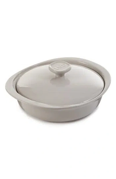 Berghoff Leo Balance Covered 2.4-quart Ceramic Baking Dish In Moon Mist