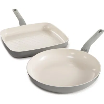 Berghoff Leo Balance Fry & Grill Pan Set In Moon Mist