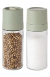 Berghoff Leo Balance Glass Salt & Pepper Grinder Set In Multicolor