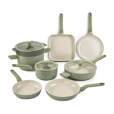 Berghoff Leo Balance Non-stick Aluminum 11-pc. Cookware Set In Green