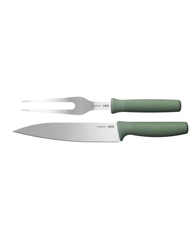 Berghoff Leo Forest 2-piece Carving Set In Green