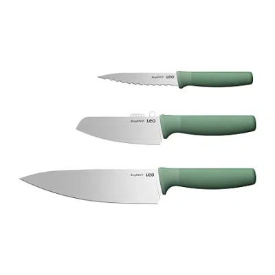Berghoff Leo Forest Stainless Steel 3-pc. Specialty Knife Set In Green