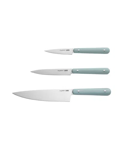 Berghoff Leo Glints 3-piece Starter Knife Set In Grey