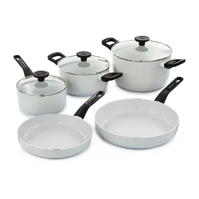Berghoff Leo Glints Ceramic Non-stick 8-pc. Cookware Set In White
