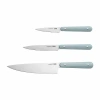 Berghoff Leo Glints Stainless Steel 3-pc. Starter Knife Set In Blue