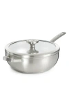 Berghoff Leo Graphite 11-inch Covered Wok Pan In Grey