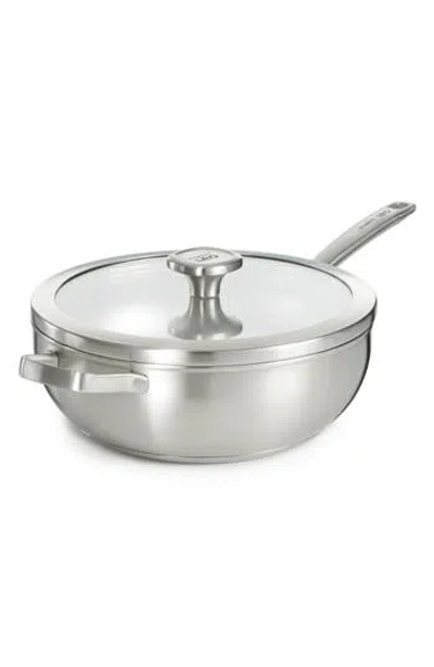 Berghoff Leo Graphite 11-inch Covered Wok Pan In Metallic