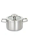 Berghoff Leo Graphite 1.7-quart Covered Stockpot In Grey