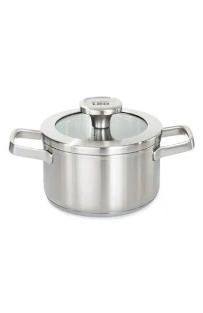 Berghoff Leo Graphite 1.7-quart Covered Stockpot In Metallic