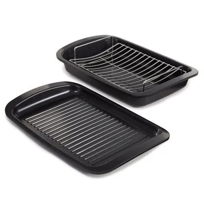 Berghoff Leo Graphite 3pc Nonstick Specialty Cast Aluminum Cookware Set In Black