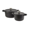 Berghoff Leo Graphite 4-pc. Cast Iron Cookware Set In Black