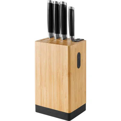 Berghoff Leo Graphite 5-piece Knife Block Set In Neutral