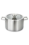 Berghoff Leo Graphite 6.3-quart Covered Stockpot In Grey