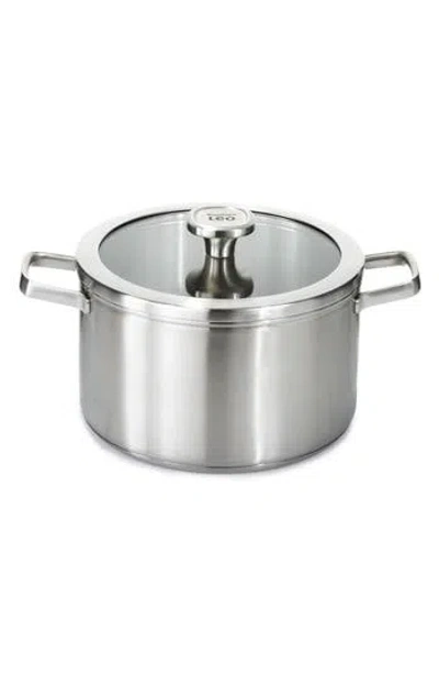 Berghoff Leo Graphite 6.3-quart Covered Stockpot In Metallic