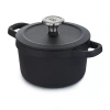 Berghoff Leo Graphite Enameled Cast Iron 3.2-qt. Stockpot In Black