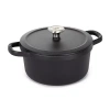 Berghoff Leo Graphite Enameled Cast Iron 6-qt. Stockpot In Black