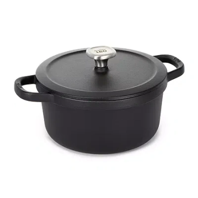 Berghoff Leo Graphite Enameled Cast Iron 6-qt. Stockpot In Black