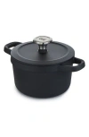 Berghoff Leo Graphite Enameled Cast Iron Stockpot In Black