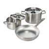 Berghoff Leo Graphite Recycled 18/10 Stainless Steel 5-pc. Cookware Set In Silver