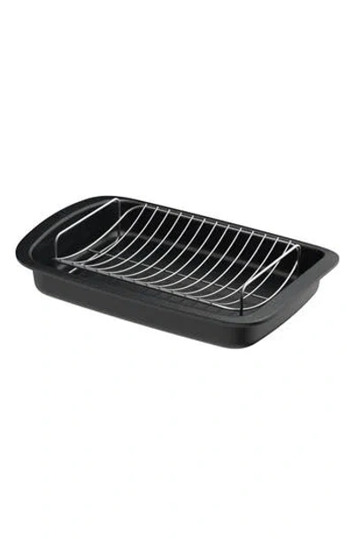 Berghoff Leo Graphite Roasting Pan & Wire Rack In Black