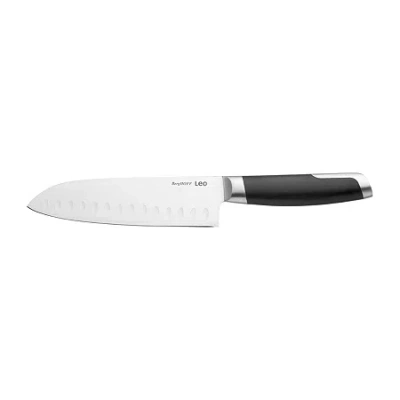 Berghoff Leo Graphite Stainless Steel 7" Santoku Knife In Black