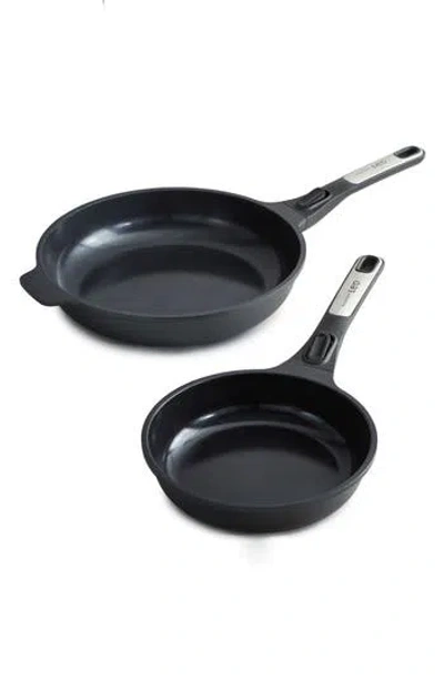 Berghoff Leo Phantom 2-piece Fry Pan Set In Black
